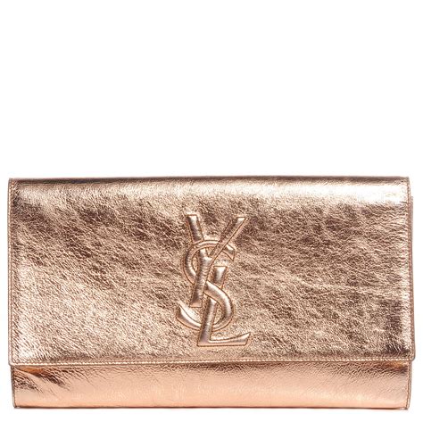 ysl clutch rose gold|YSL clutch price.